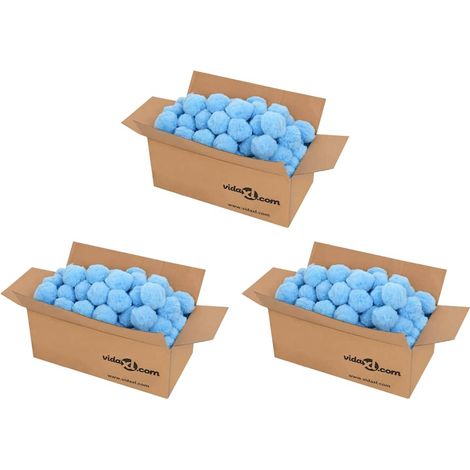 vidaXL Anti Bacteria Pool Filter Balls Blue 2100 g Polyethylene