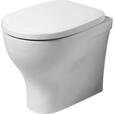 Azzurra - Vaso Traslato Filo Parete Porcellana Bianco - Serie: Pratica (Senza Coprivaso) (1/2)