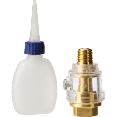 SA111 Mini en ligne Air Outil Huileur avec remplissage, 1/4 BSP (1/4)
