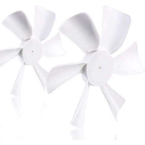 Lot de 2 pales de ventilateur blanches de rechange de 15,2 cm pour ventilateur de salle de bain de véhicule récréatif (1/5)