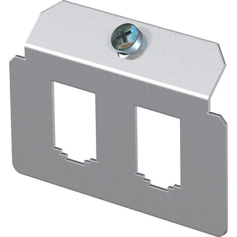 OBO Bettermann Placa de soporte con 2 x patrón de orificios tipo B Acero inoxidable, inoxidable A2 1.4301, 7407784