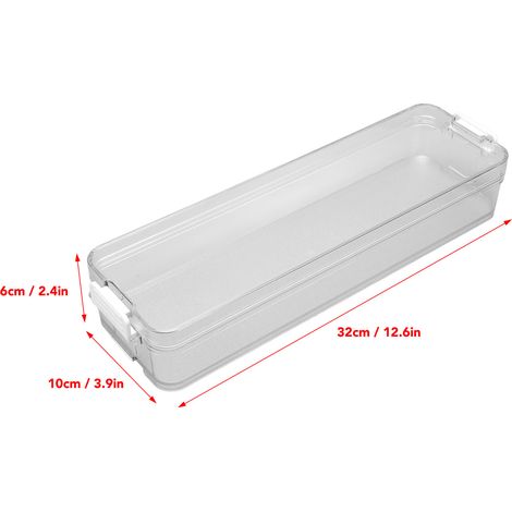 Ortviai Boîte de Rangement Réfrigérateur 700 ml Transparente en PET Alimentaire pour Légumes et Raviolis (1/4)