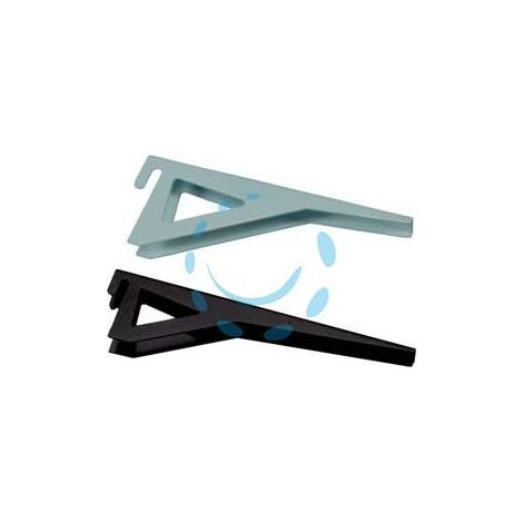 MENSOLE REGGIPIANO PER CREMAGLIERA - mm.150 nero portata kg.50