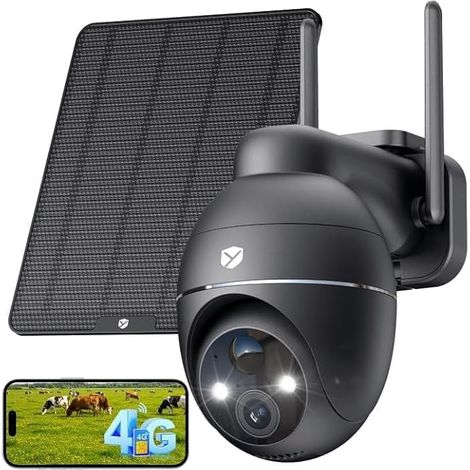 4G LTE Wireless Outdoor Surveillance Camera, 2K 3MP With SIM Card (1/5)
