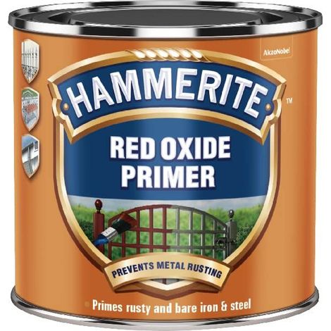 Hammerite Red Oxide Primer - 500ml, Rust-Preventive Metal Primer for Protective Coating (1/5)