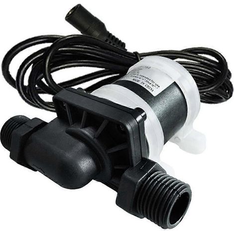 Pompe à eau multifonctionnelle sans balais 12 V CC, pompe CC, surpresseur, pompe de circulation à air chaud refroidie par eau 1/2" DN15 (1/5)