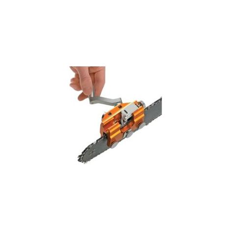 Affûteuse de tronçonneuses à manivelle, affûteuse de tronçonneuses manuelle et portable, pour tous types de tronçonneuses, bûcherons et jardiniers. (1/5)