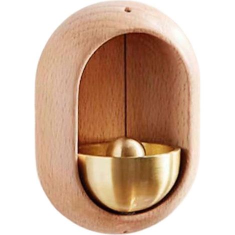 Sonnette d'entrée japonaise en bois Dopamine, carillon éolien décoratif sans fil en forme d'oiseau, décoration intérieure, ouverture de maison, à suspendre (1/5)
