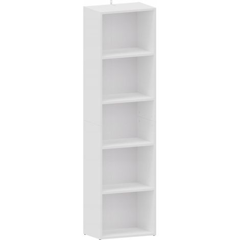 Scaffale per ufficio aperto BODO DUAL R50O BIANCO per libri, raccoglitori, UFC (1/4)
