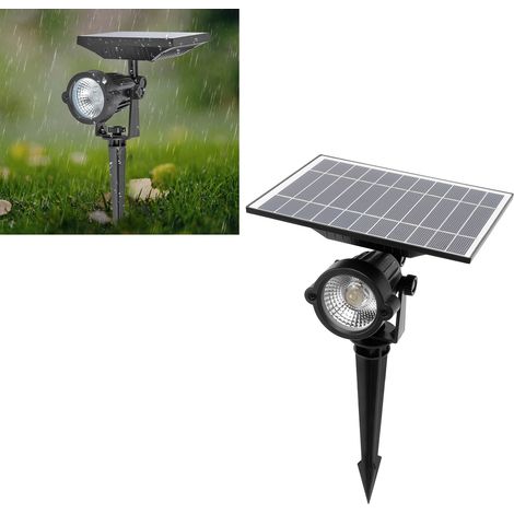 10-W-Gartenleuchte IP65, Solarbetrieben, Außenleuchte für Garten, Hof und Landschaftsgestaltung