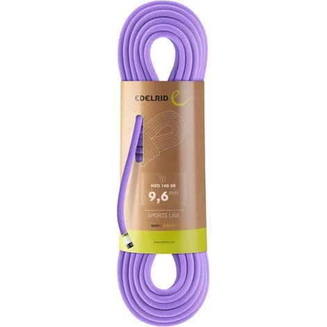 Cuerda dinámica Edelrid Neo 100 3R de 9,6 mm y 70 m - color lavanda