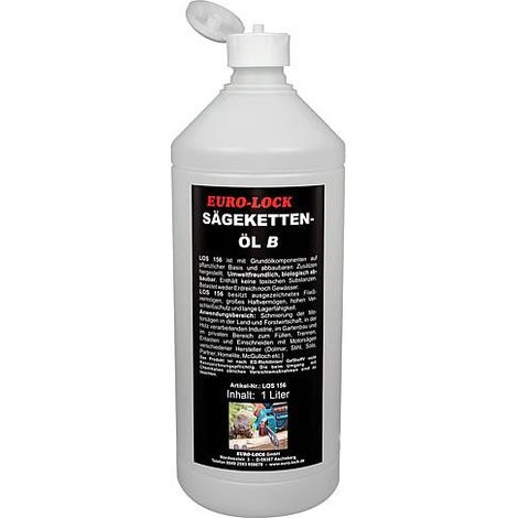 Huile pour scie a chaine EURO LOCK, biodegradable contenu: 1 litre