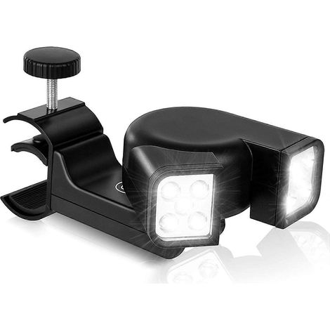 Lampes LED étanches pour barbecue - Interrupteur à pression et 10 LED ultra-lumineuses pour barbecue, résistantes à la chaleur et flexibles. (1/4)