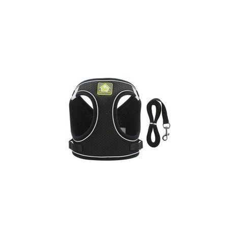 Harnais pour chat réglable – Gilet respirant avec bande réfléchissante – Confort optimal pour promenades – S'adapte à toutes tailles (1/5)
