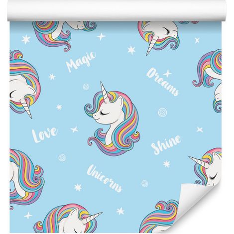 Papier peint Licornes Magiques pour Salon et Chambre 50x1000 cm (1/5)