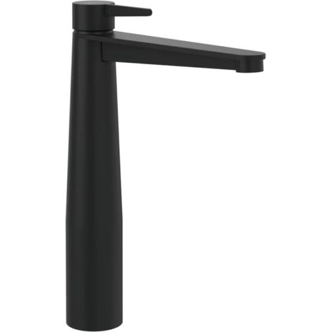 VILLEROY ET BOCH Conum Mezclador elevado de lavabo con desagüe Push Open Negro mate (1/5)