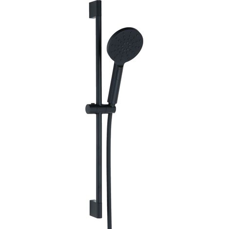 Ensemble barre de douche Black New Anco 3 jets - Anconetti - Noir mat