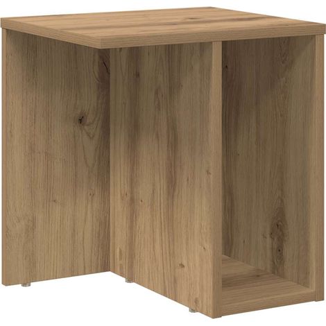 Maison Exclusive - Tavolino Rovere artigianale 37 x 32 x 40 cm Legno multistrato