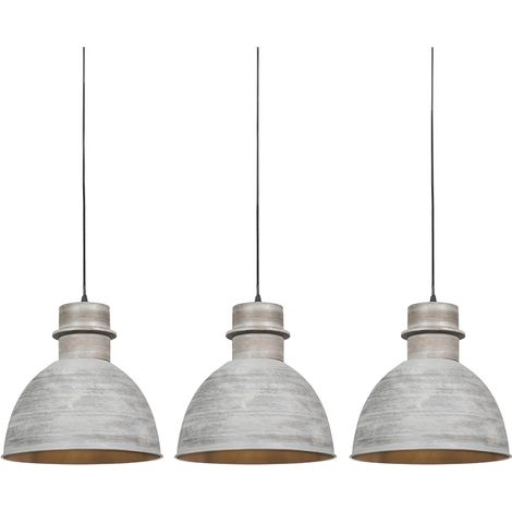 QAZQA dory - Suspension - 3 pièces - H 1300 mm - Gris - Moderne - éclairage intérieur - Salon I Chambre I Cuisine I Salle à manger (1/4)