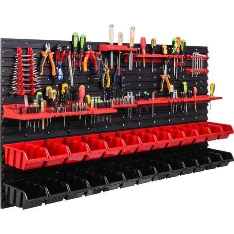Tablero de herramientas para taller de 156x78 cm + 26 bandejas (1/5)