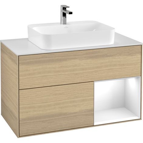 Villeroy & Boch F371GFPC meuble sous-lavabo Finion F37 (1/2)
