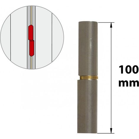 Scharnier ohne Rohstahlblatt, H.100 x B.25 x T.16 mm AFBAT