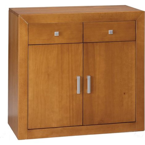 Aparador 2 puertas en madera maciza 85 cm(alto)91 cm(ancho)42 cm(largo) (1/3)