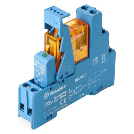 Interfaccia modulare a relè morsetto a vite 2CO 8A/230V AC/Agni/LED/varistore FINDER 495282300060 (1/3)
