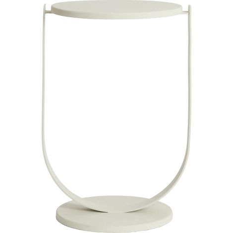 Light & Living Beistelltisch TRIANA matt Creme – Ø45x65,5 cm