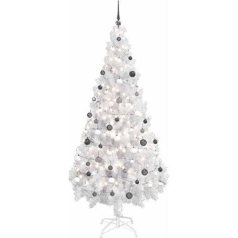 Sapin de Noël artificiel LED et boules/Arbre de Noël pour Déco 180 cm 620 branches -WYW15001 (1/5)