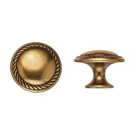 POMOLO ZAMA VALENZA MG651 METALSTYLE - ORO ANTICATO MM 25- 10 pezzi
