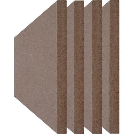 Lot de 4 moulures plates 100 x 8 x 06 cm mdf brut a peindre decoration 215607196 215607196 215607196 215607196