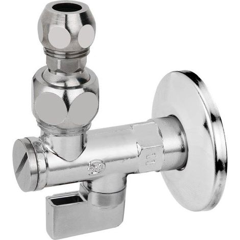 RUBINETTO SOTTOLAVABO COMPACT A SFERA IN OTTONE CROMATO CON FILTRO E SNODO 1/2   VALVOSANITARIA BUGATTI S.P.A.