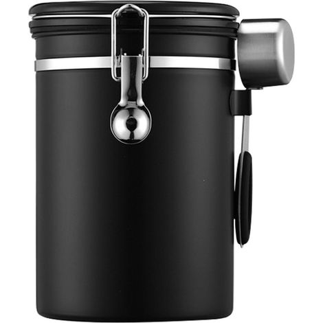 Bocal conservation acier inoxydable 304 anti-rouille café thé bonbons 1.8L cuisine (1/3)