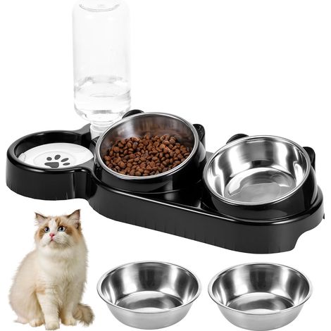 Cat Bowl, Cat Bowl Set for Food and Water (1/5)