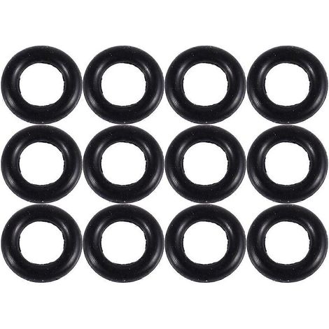 Joints toriques en caoutchouc noir 9 mm x 2 mm, 12 pièces (1/5)