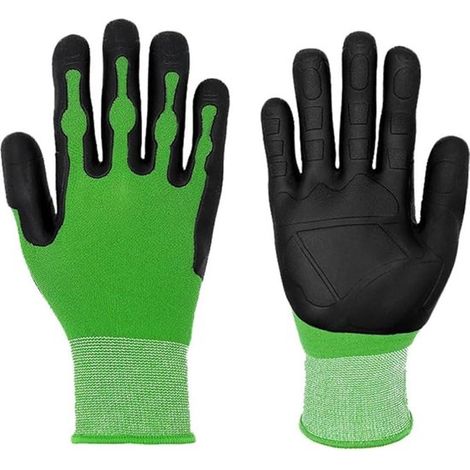 1 par de guantes protectores de caucho TPE,Guantes multifuncionales para jardinería,seguridad para electricistas,aislantes eléctricos (1/2)