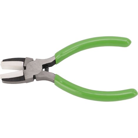 Pince à bijoux ergonomique, poignée antidérapante, robuste, durable, à usage multiple, en acier au carbone, bec en plastique (1/5)