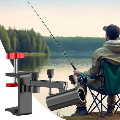 Abrazadera para sombrillas de sillas,soporte ajustable para sillas de pesca,accesorios de metal
