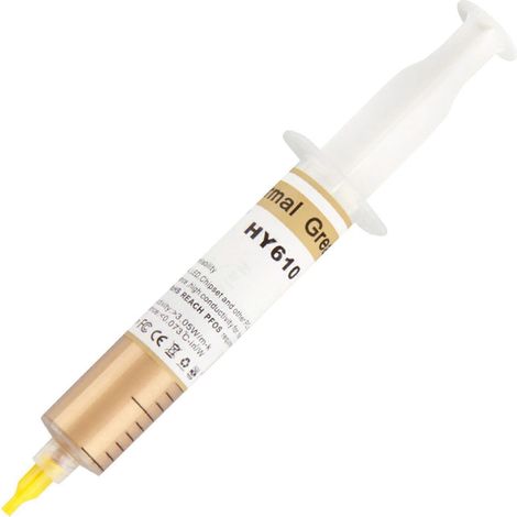 HY610 Wärmeleitpaste Silikonfett 3,05 W/mK Wärmeleitfähigkeit Hochleistungs-Wärmeleitpaste Mehrfarbig (25 g) (1/5)