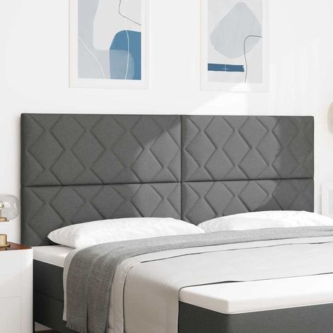 vidaXL Cabecero LED Gris 200 cm tela (1/5)