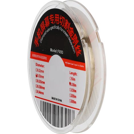 Fil d'acier allié 0.03mm pour réparation écran téléphone portable, 100m (1/5)