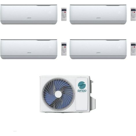 Sendo Climatizzatore Quadri Split AEOLOS 9+9+9+18 con SFM-36OU4-AU2 R-32 Inverter Wi-Fi Optional Classe A++