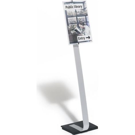 DURABLE  Espositore da pavimento CRYSTAL SIGN  per formato UNI (1/4)
