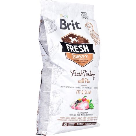 Brit Fresh Turkey with Pea Light Fit & Slim Trockenfutter für Hunde, 12 kg (1/3)