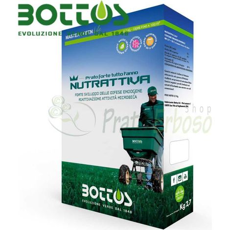 Nutrattiva 5-0-7 - Engrais pour la pelouse de 2,7 Kg