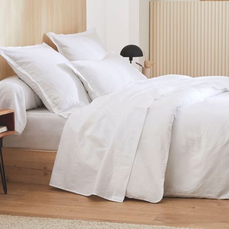 Drap plat Grand Hôtel 180x290 blanc Tradilinge (1/2)
