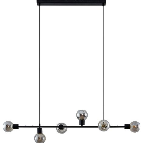 [NEUWERTIG] B-Ware Lindby Biscala Led Pendelleuchte Leuchte Lampe Deckenlampe E14 Schwarz Rauch301 (1/5)