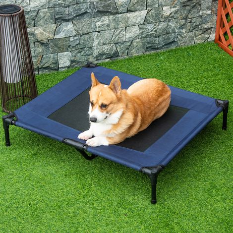Lit sur pieds lit pour chien chat lit de camp lit surélevé aniamux tissu Oxford textilène micro-perforé acier - Modèle
