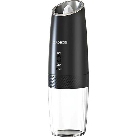 Moulin électrique - AVIZAR - 20 cm - Activation par inclinaison - Batterie intégrée sans piles - Broyage céramique (1/5)